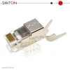 Высокопроизводительный Cat8 RJ45 8p8c Модульный разъем с экранированием 8p8c Адаптер сетевого кабеля STP FTP для использования с компьютером и маршрутизатором