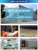 Sumber Pabrik Sensor Deteksi Bubuk Padat Ukuran Kompak dengan Lampu LED dan Alarm