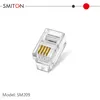 4 Broche Rj-9 Connecteur Modulaire 4p4c Rj9 Prise Modulaire pour Câble Téléphonique