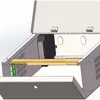 18''*18''*5'' Caja DVR para montaje en rack, cajón de red de metal para rack