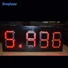 7 Segmente LED-Anzeige LED Digitaltafel 12 Zoll Anzeigezeichen Drahtlose LED-Ziffernanzeige für Tankstellen