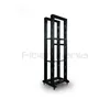 42U 19 Zoll Offenes Rack 4 Pfosten Server Rack Doppeltes Offenes Gestell Netzwerkgeräte Rack Schrank Verstellbare Tiefe Stahl Rack mit Rollen