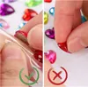 Mehrfarbige selbstklebende 3D Kristall-Rhinestone-Acryl-Farbdiamant-Aufkleber Rhinestone-Aufkleber