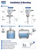 Sensor de Nível de Água Capacitivo Sensor de Nível de Água para Radiador Transmissor de Nível de Capacitância Sensor de Nível de Fluido Capacitivo