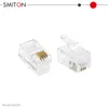4 Broche Rj-9 Connecteur Modulaire 4p4c Rj9 Prise Modulaire pour Câble Téléphonique