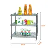 Supporto per Stoviglie da Cucina Rete Metallica 3 Ripiani Reti Metalliche