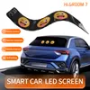 Display LED per auto intelligente con schermo posteriore, controllo remoto Bluetooth, luce interattiva a pixel per il finestrino posteriore dell'auto
