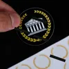 Etiqueta transparente personalizada, etiqueta autoadhesiva, logo de comida de té con leche, impresión de etiqueta de código QR transparente en PVC