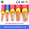 เครื่องผลิตสายไฟ BV, Bvr, BVV, RV เครื่องอัดรีดฉนวนสายเคเบิล