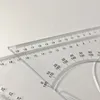 30cm Kunststoff Transparenz Mathematik Dreieck Messlineal Set für die Schule