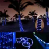 100 LED Solar Seil Röhren Lichter