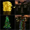 100 LED Solar Seil Röhren Lichter
