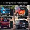 Display LED per auto intelligente con schermo posteriore, controllo remoto Bluetooth, luce interattiva a pixel per il finestrino posteriore dell'auto