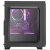 Pannello laterale in vetro traslucido con luce RGB case per computer Matx
