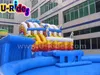 대형 인플레이터블 풀과 인플레이터블 슬라이드 결합
