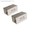 Cat5e/CAT6/CAT6A UTP RJ45-RJ45 8p8c Coupler Inline Jack Keystone RJ45 Konektor Jaringan Coupler Inline Modul Jack