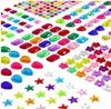 Mehrfarbige selbstklebende 3D Kristall-Rhinestone-Acryl-Farbdiamant-Aufkleber Rhinestone-Aufkleber