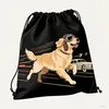Sublimation String Nylon Waterproof Drawstring Bag Custom Logo Polyester Custom Backpack Gym Sport Drawstring Bag with Logo