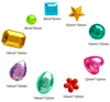 Mehrfarbige selbstklebende 3D Kristall-Rhinestone-Acryl-Farbdiamant-Aufkleber Rhinestone-Aufkleber