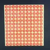 Code Etikett Aufkleber Code Markierung Roter runder Aufkleber Größe Etikett Code Etikett Papier Code Nummer Aufkleber Kleidungstasche Code Aufkleber
