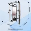 Attrezzatura per allenamento caricata, power rack per pesi liberi, rack multifunzionale, macchina per crossover ai cavi, rack per squat, rack Smith
