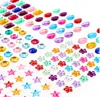 Mehrfarbige selbstklebende 3D Kristall-Rhinestone-Acryl-Farbdiamant-Aufkleber Rhinestone-Aufkleber