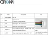 Crescere R503-5V Impermeabile DC5V Rotondo RGB Sensore di Impronte Digitali