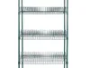 Rak Pengering Epoksi Peralatan Dapur 4-Shelf dengan Roda