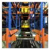 Rak Shuttle Otomatis Lifo Fifo Rak Bergerak Radio Shuttle 2000kg Robot Penanganan Kargo Kontrol Jarak Jauh Rak