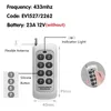 Apprendimento del codice del telecomando wireless RF