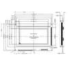 5.1 Écran LCD FSTN monochrome transflectif de 1 pouce 8-Bit Parallèle 240X128 Module d'affichage graphique