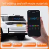Display LED per auto intelligente con schermo posteriore, controllo remoto Bluetooth, luce interattiva a pixel per il finestrino posteriore dell'auto