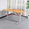 Mesa de computadora comercial versátil ajustable en altura para espacios de trabajo modernos