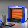 Sistema di stoccaggio automatizzato con carico e scarico automatico per macchina da taglio laser