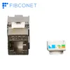 CAT6A/Cat7 RJ45 เครื่องมือแจ็คโมดูลคีย์สโตนแบบไม่ต้องใช้เครื่องมือ SFTP ที่มีการป้องกัน