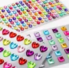 Mehrfarbige selbstklebende 3D Kristall-Rhinestone-Acryl-Farbdiamant-Aufkleber Rhinestone-Aufkleber