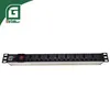 Geteknet Netzwerk Rack Basis Universelle Steckdose Netzwerk Rack Montieren Mehrzweck 8 Weg 19'' PDU Stromverteilungseinheit