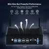 Hystou Fabrika Kullanım Otomasyon Verisi Çok Fonksiyonlu Dayanıklı DDR4 3displays 2LAN 8USB Bilgisayar Gömülü Endüstriyel Mini PC