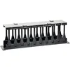 19'' en 2-Post y 4-Post Rack de Marco Abierto 5 Anillos Gestor de Cableado de Rack de Red