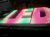 Metallgehäuse programmierbare Animation RGB Werbe-LED-Schilder, LED-Anzeigetafel