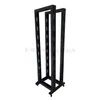 42U 19 Zoll Offenes Rack 4 Pfosten Server Rack Doppeltes Offenes Gestell Netzwerkgeräte Rack Schrank Verstellbare Tiefe Stahl Rack mit Rollen
