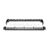 19 Bảng điều khiển trống lắp rack inch với vòng quản lý cáp 24 Bảng điều khiển mạng bằng nhựa có thể tháo rời cổng Ethernet