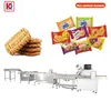Macchina automatica per il confezionamento di alimenti per biscotti, pasticcini e pane / Macchina automatica per il confezionamento con linea di impilamento e smistamento