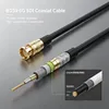 Kabel Koaksial Seri Rg Panjang Kustom Rg59 RG6 Rg11 Rg57 Rg58 Rg7 75ohm BNC Jantan ke Jantan Crimp Kabel Video