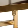 Suportes de roupas personalizados por atacado, suportes de exibição, cabide para roupas, cabide de roupas dourado, suporte de exibição de roupas para loja, suporte de metal montado na parede para boutique