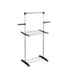 Edelstahl Wäschetrockner Kleider Einzelstange Bekleidungsdisplay Rack Kleiderspeicher Rack