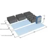 Sistema di scaffalatura automatica attrezzatura di stoccaggio intelligente modulo carrello verticale
