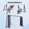 Attrezzatura per allenamento caricata, power rack per pesi liberi, rack multifunzionale, macchina per crossover ai cavi, rack per squat, rack Smith