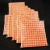 Code Etikett Aufkleber Code Markierung Roter runder Aufkleber Größe Etikett Code Etikett Papier Code Nummer Aufkleber Kleidungstasche Code Aufkleber
