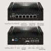 Günstiger Win Dows Mini Desktop Computer mit eingebautem lüfterlosem Computer, lüfterloser eingebetteter Box, industrieller Mini-PC mit 6xrj45